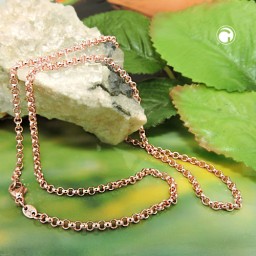 necklace rollo chain 14k redgold