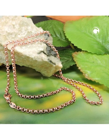 necklace rollo chain 14k redgold