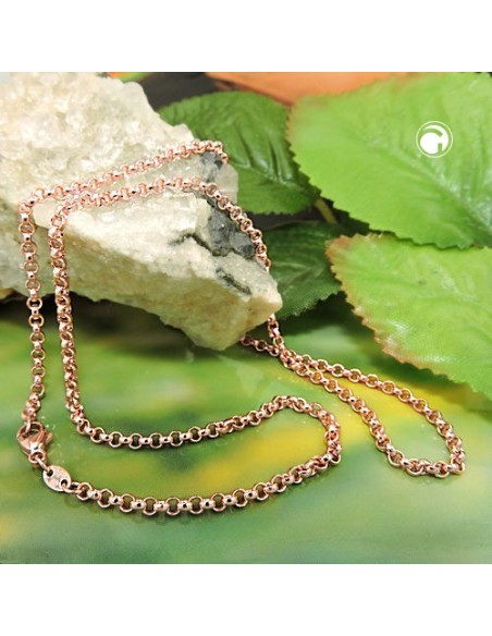 necklace rollo chain 14k redgold