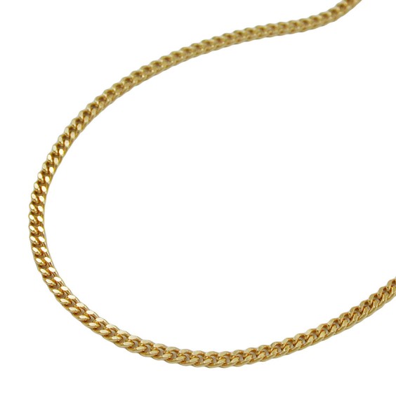 curb chain 1,4mm 50cm 14k gold