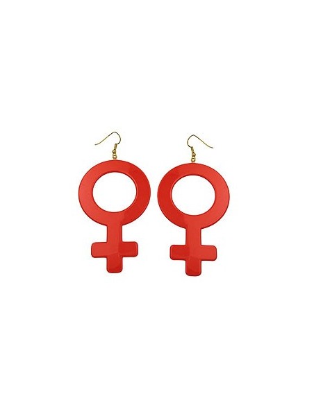 drop earrings women sign red
