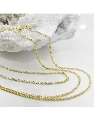 anchor chain round 1,1mm 45cm 9k gold