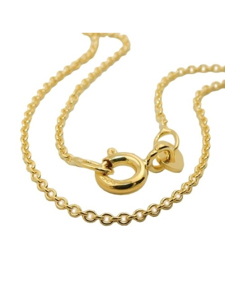 anchor chain round 1,1mm 45cm 9k gold