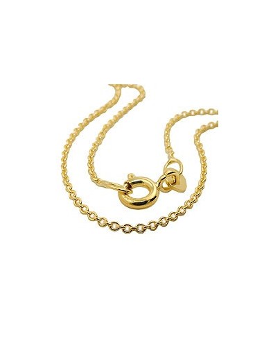 anchor chain round 1,1mm 45cm 9k gold