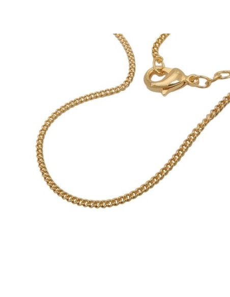 thin curb chain 1,7mm 45cm 9k gold