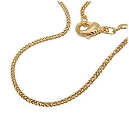 thin curb chain 1,7mm 45cm 9k gold