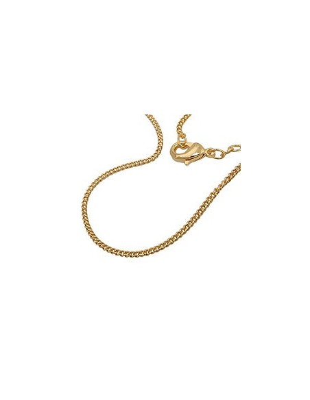thin curb chain 1,7mm 45cm 9k gold