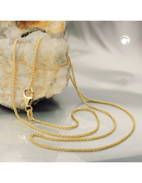 necklace wheat chain 45cm 9k gold