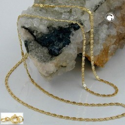 necklace s-curb chain 55cm 14k gold