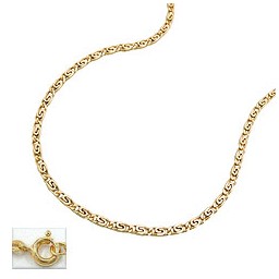 necklace s-curb chain 55cm 14k gold