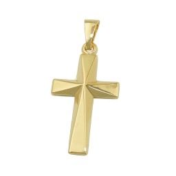 pendant cross 9k gold