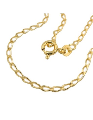 chain 45cm open curb 9k gold