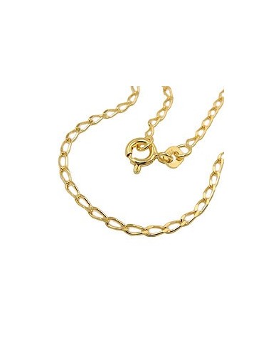 chain 45cm open curb 9k gold