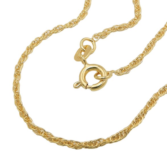 chain 38cm anchor twisted 9k gold