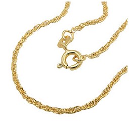 chain 38cm anchor twisted 9k gold