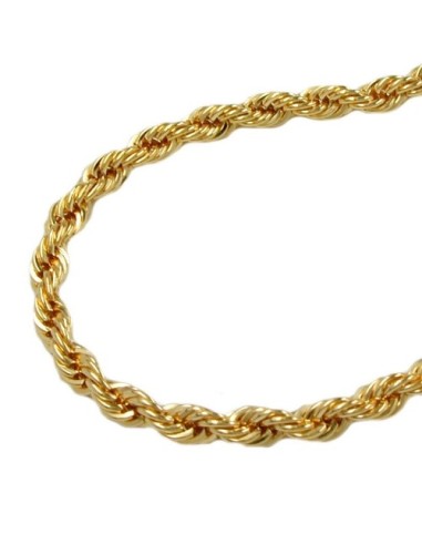 bracelet 3.3mm french rope chain 9k gold 21cm