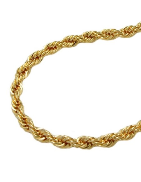bracelet 3.3mm french rope chain 9k gold 21cm