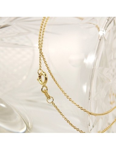 necklace thin anchor chain 9k gold