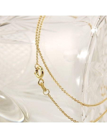 necklace thin anchor chain 9k gold