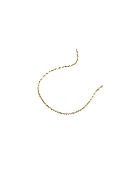 necklace thin anchor chain 9k gold