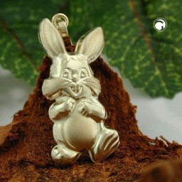 pendant bunny 20x11mm 14kt gold