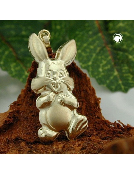 pendant bunny 20x11mm 14kt gold