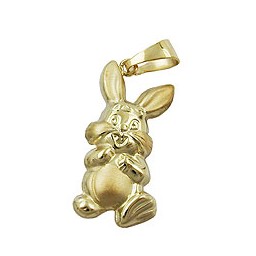 pendant bunny 20x11mm 14kt gold