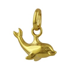 pendant small dolphin 9k gold