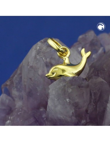 pendant small dolphin 9k gold