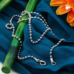 ball chain about 2mm metal alloy white bronze 50cm