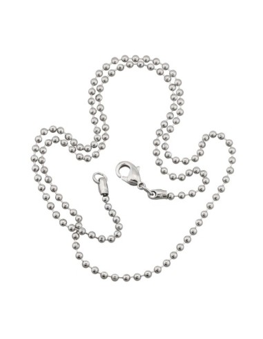 ball chain about 2mm metal alloy white bronze 50cm