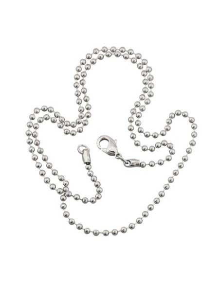 ball chain about 2mm metal alloy white bronze 50cm