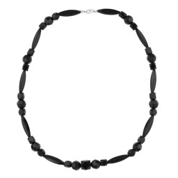 necklace plastic beads black