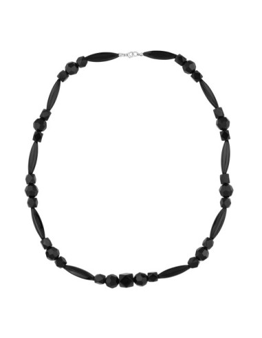 necklace plastic beads black