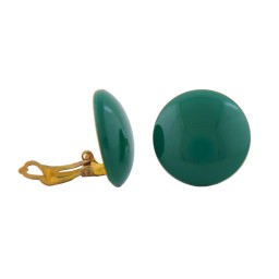earring clip-on dark-green