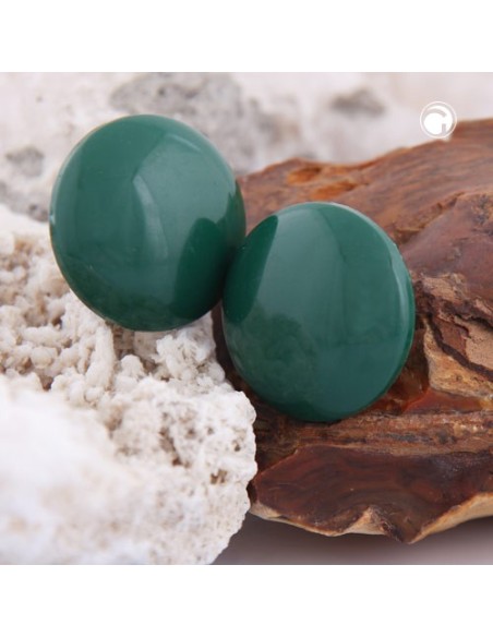 earring clip-on dark-green