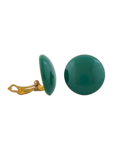earring clip-on dark-green