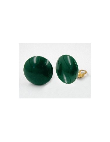 earring clip-on dark-green
