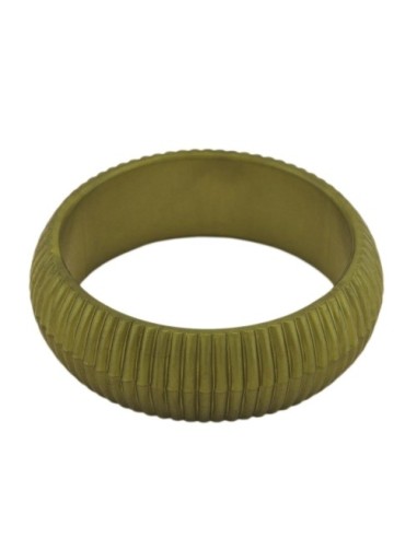 bangle 85x24mm green-olive structured
