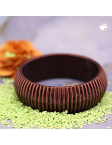 bangle 85x24mm wine-red structured