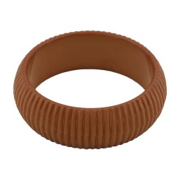 bangle 85x24mm light-brown structured