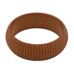 bangle 85x24mm light-brown structured