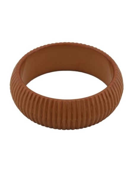bangle 85x24mm light-brown structured