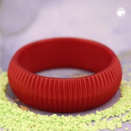 bangle 85x24mm silk-red structured