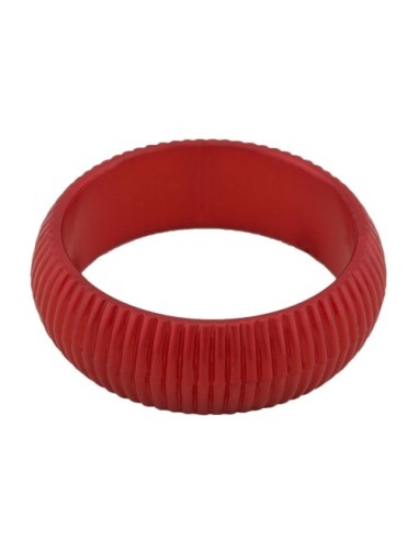 bangle 85x24mm silk-red structured