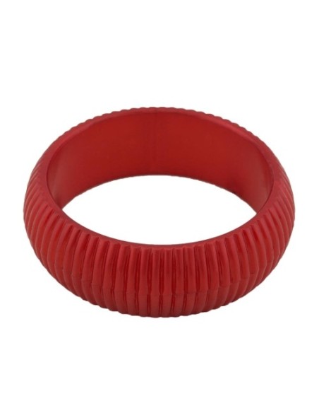 bangle 85x24mm silk-red structured