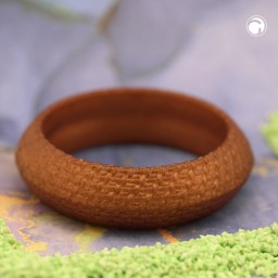 bangle 85x24mm brown structured