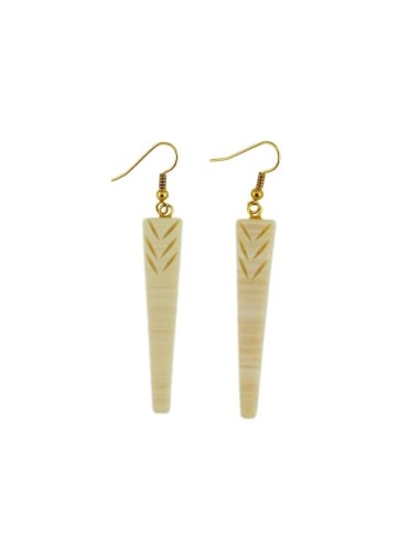 earring hooks wedge beige-nature notches