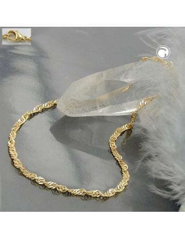 bracelet 1,8mm singapore chain 8k gold