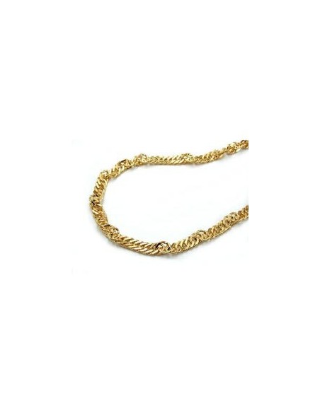 bracelet 1,8mm singapore chain 8k gold